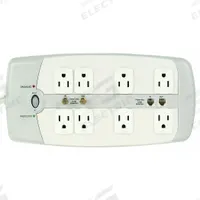APPROVED VENDOR Outlet Strip: 8 Outlets, 6 ft Cord Lg, 1,050 J Rated Energy, 15 A Current, White (MPN 52NY59). Key specifications — Brand: APPROVED VENDOR; Mounting Style: Keyhole.