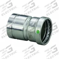 VIEGA PROPRESS Crimp Adapter Fitting: 3 in Pipe x 3 in CTS Size, Straight, BSPP x Press-fit, EPDM (MPN 80061). Key specifications — Brand: VIEGA PROPRESS.