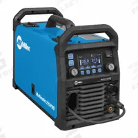 MILLER ELECTRIC Multiprocess Welder: Multimatic 215 PRO, DC, Power Source Only (MPN 907840). Key specifications — Maximum Amperage (Stick): 200 A; Maximum Amperage (TIG): 210 A; Input Voltage (Nominal) (Merch - Table Column, Filters): 230V.