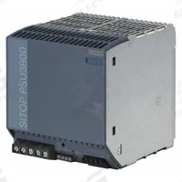 SIEMENS Stabilized Power Supply: DIN Rail, 960 W Output Power - Rated, 40 A Current - Output, Metal (MPN 6EP34378UB000AY0). Key specifications — attr1044898: Three; attr1044874: Metal; attr1044879: 400 to 500V AC; attr211400: SIEMENS.