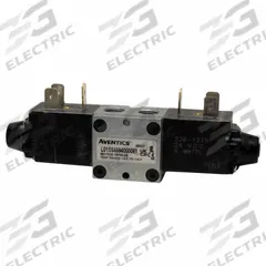 AVENTICS Solenoid Air Control Valve: Series L01, Double Solenoid, Four-Way / Three-Position, Closed (MPN L01SS6594000061). Key specifications — attr1076719: L01SS6594000061; attr1076777: Non-Locking; attr1076785: Solenoid Air Control Valve; attr1076787: Solenoid Return; attr1076800: 24V DC; attr1076739: Plug-In.
