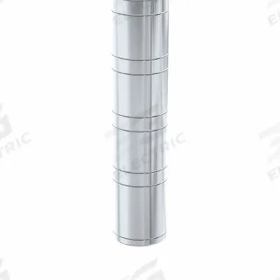NEW AGE INDUSTRIAL Shelving Post: 76 in, 6 ga, Unfinished - Posts for Aluminum Open Metal Shelving