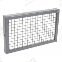 Outlet Guard: For Use With 2C863/2C889/2C938/4C118, Outlet, Steel, Baked Enamel, 1/2 in Wire Spacing (MPN 2RXP8). Key specifications — Manufacturer Part Number: 2RXP8; Compatible with Grainger Part Number: 4C118; Finish: Baked Enamel; Brand: DAYTON; Guard Type: Outlet; Includes Mounting Hardware: Yes; Standards: OSHA Compliant; Material: Steel.