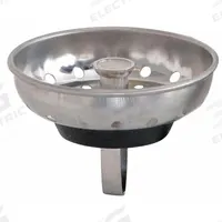 APPROVED VENDOR Strainer: 3 1/2 in Overall Dia, Stainless Steel, Chrome, Silver, Drop-In (MPN EZ-30054). Key specifications — Material: Stainless Steel; Color: Silver; Connection Type: Drop-In; Brand: APPROVED VENDOR; Application: Sink Drain.