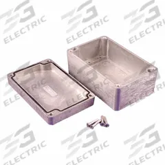 HAMMOND Enclosure: Die-Cast Aluminum, 4 in x 3 in x 2 in, NEMA 1/12/13/4/4X, Solid Cover, Screw On (MPN 1550Z108). Key specifications — Brand: HAMMOND; Closure Method: Screws; Enclosure Material: Die-Cast Aluminum; Knockouts: Not Included.