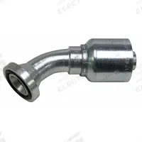 PARKER Hydraulic Flange Fitting: 1 in Hydraulic Hose I.D., 1 in Hydraulic Flange Size, Steel (MPN 11743-16-16). Key specifications — attr95970: 45° Elbow; attr95968: Steel; attr98911: PARKER.