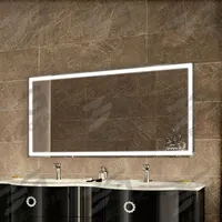 KETCHAM Bathroom Mirror: Rectangular, Glass, 36 in Overall Ht, 60 in Overall Wd, 1 3/4 in Overall Dp (MPN RAD-6036). Key specifications — attr1325493: KETCHAM; attr1325471: Glass; attr1325473: Polished; attr1348774: Side; attr1325491: Yes.