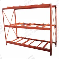 DAYTON Drum Rack: 86 in x 34 in x 70 in, For 9 Drums, 3 Levels, 7,200 lb Wt Capacity, Red, Metal (MPN 31CA32). Key specifications — Weight Capacity Per Level: 2,400 lb (2nd level); Color/Finish: Red; For Drum Capacity: 55 gal; Wheel Material: Not Application; Brand: DAYTON.