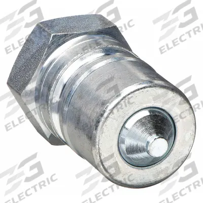 PARKER Hydraulic Quick Connect Hose Coupling: 3/4 in Coupling Size, Steel - ISO B Series Hydraulic Quick-Connect Coupling Plugs