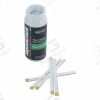 HACH Chemical Test Strips: Test Strips, 50 Tests, 1 3/8 in Overall Lg, 1 3/8 in Overall Wd (MPN 2744850). Key specifications — Test Form: Test Strips; Brand: HACH.