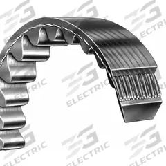DAYTON Cogged V-Belt: 2L090, 9 in Outside Lg, 1/4 in Top Wd, 5/32 in Thick, Polyester