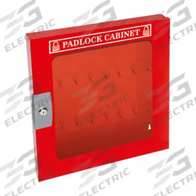 ZING Lockout Padlock Cabinet: Padlock Station, No Padlocks, Powder Coated - Unfilled Lockout Stations