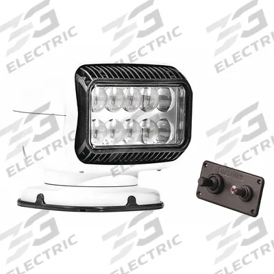 GOLIGHT Spotlight: Rectangular, Spot, LED, Dash-Mount Remote, Bracket, 6-Pin AMP Connector - Vehicle Remote-Controlled Spotlights