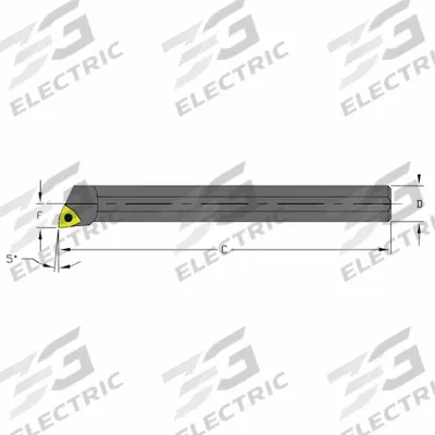 ULTRA-DEX USA Indexable Boring Bar: S06K SWLCR2 (MPN 957-000-271) - Indexable Boring Bars