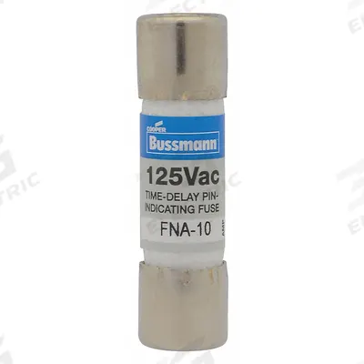 BUSSMANN Fuse: FNA Series, Midget, Time-Delay, 1.125 A, 250 V AC, 13/32 in x 1 1/2 in - Time-Delay Cylindrical Fuses