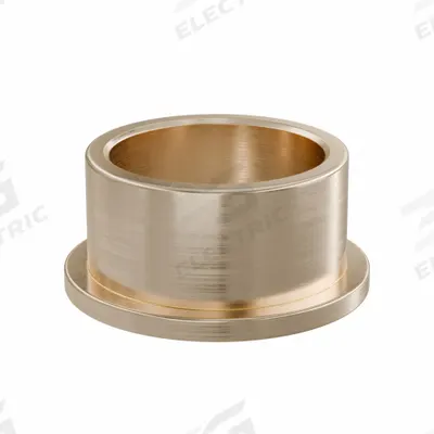 OILITE Flanged Sleeve Bearing: Bronze, SAE 841, 18 mm Bore, 22 mm OD, 12 mm Lg - Lubricated General Purpose Metallic Flanged Sleeve Bearings