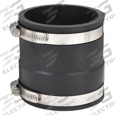 FERNCO Flexible Pipe Straight: PVC, For 4 in Pipe, PVC, 3 15/16 in Overall Lg - Flexible Transition Pipe Fittings