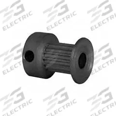 DAYTON Timing Pulley: Modified Curvilinear, Fixed, For GT Timing Belt Section, For 9 mm Belt Wd (MPN 15-2P09-6CA2). Key specifications — Brand: DAYTON; Finish: Clear Anodized; For Belt Series: Powerhouse®.