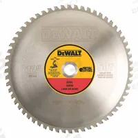 DEWALT Circular Saw Blade: 12 in Blade Dia., 60 Teeth, 0.09 in Cut Wd, 1 in Arbor Size, Solid Stock (MPN DWA7737). Key specifications — attr1116119: DEWALT; attr1145631: Steel.