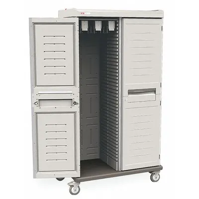 METRO Catheter Storage Cabinet: 43 in x 25 in x 76 in, 0 Shelves, 0 Drawers, 2 Doors - Antimicrobial Mobile Medical Catheter Cabinets