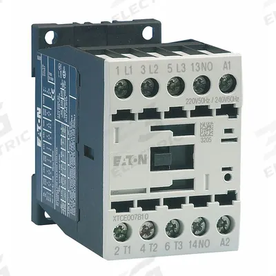 EATON Magnetic Contactor: Non-Reversing, 3 Poles, 3NO Contacts, 12 A - Non-Reversing IEC Contactors