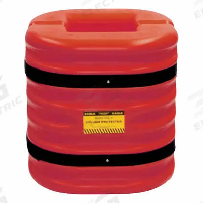 APPROVED VENDOR Column Protector: 24 in, 8 in, 8 in, Round/Square, 8 in Compatible Column Dia - Column Protectors with Square Centers