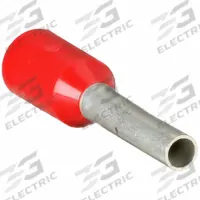 PANDUIT Wire Ferrule: 18 AWG Max Wire Size, Holds 1 Wire, Red, Polypropylene, 0.07 in Ferrule Dia (MPN FSD77-12-D). Key specifications — Brand: PANDUIT.
