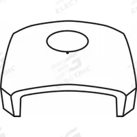 RUBBERMAID COMMERCIAL PRODUCTS Dome Top with Hole: For 4KFP2/4KFP3/4KFP6/4KFP7/5M833/5M843 (MPN FG3975M2BLA). Key specifications — For Use With Grainger Item Number: 4KFP2; For Use With Mfr. Model Number: FG397001BLA; Fits Brand: Rubbermaid Commercial; Product Type: Dome Top with Hole; Brand: RUBBERMAID COMMERCIAL PRODUCTS.