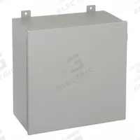 WIEGMANN Enclosure: Steel, 20 in x 20 in x 9 in, NEMA 12/13, Solid Cover, Hinged (MPN B202009CH). Key specifications — Brand: WIEGMANN; Closure Method: Screws; Knockouts: Not Included.