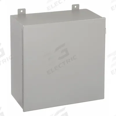 WIEGMANN Enclosure: Steel, 20 in x 20 in x 9 in, NEMA 12/13, Solid Cover - Steel Dust-Tight Enclosures