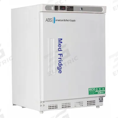 AMERICAN BIOTECH SUPPLY Lab Refrigerator: 4.6 cu ft, Undercounter, 2°C to 7°C - Pharmacy & Vaccine Refrigerators