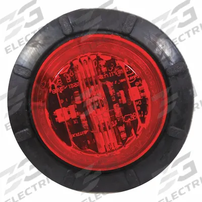 MAXXIMA Clearance Marker: Clearance Light, LED, Round, Surface Mount, Red, Hole/Panel - Clearance Lights