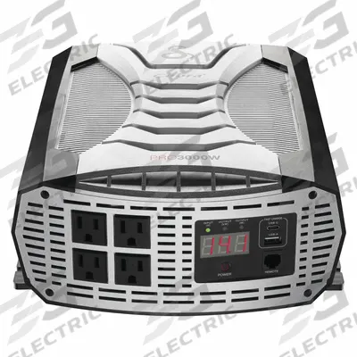 COBRA Power Inverter: Modified Sine Wave, 2 USB Ports, 3,000 W Continuous Output Power - Inverters