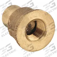 NIBCO Sweat Fitting Adapter: 1/2 in CTS x 1/4 in Pipe, Cup x FNPT, Bronze (MPN 7032RLF-1214)