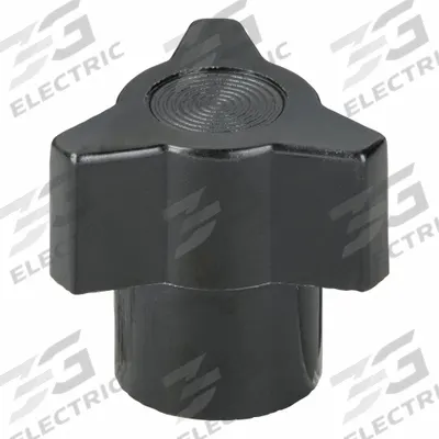 DAVIES Hand Knob: 3 Point, Thermoset, #8-32 Thread, 0.88 in Dia - 3-Arm Knobs with Threaded Hole