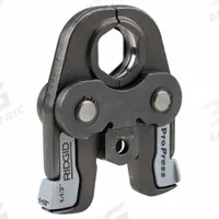 RIDGID Press Tool Jaw: 1 1/2 in Pipe, Copper, For Viega ProPress, Std Tool Types (MPN 76672). Key specifications — attr518773: Jaws; attr518762: Copper; attr518771: Copper; attr518761: Viega ProPress; attr518760: RIDGID.