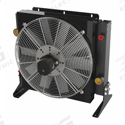 COOL-LINE Forced Air Oil Cooler: 75 hp Heat Removed, 80 gpm Max. Flow - Hydraulic Motor Driven Forced Air Oil Coolers