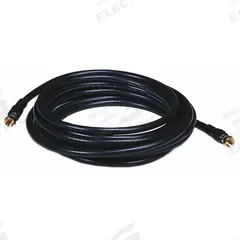 MONOPRICE Coaxial Cable: RG-6/UL, 18 AWG Conductor Gauge, 15 ft Cable Lg (MPN 6314). Key specifications — Shielding Material: Aluminum-Mylar.