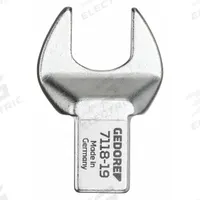 GEDORE Interchangeable Torque Wrench Head: 14mm x 18mm Drive Size, 28 311/320 mm Size (MPN 7118-29). Key specifications — attr310253: 14mm x 18mm; attr324954: GEDORE.