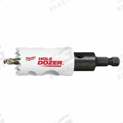 MILWAUKEE Hole Saw: 1 1/8 in Saw Dia., 3/5 Teeth per Inch, 1 5/8 in Max. Cutting Dp - Multi-Material-Cutting Hole Saws with Attached Arbor