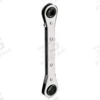 YELLOW JACKET Box End Wrench: Chrome, 1/2 in_3/8 in Head Size, 6 3/4 in Overall Lg, Std, Reversing (MPN 60615). Key specifications — attr309490: Chrome; attr309484: Yes; attr309492: No; attr324928: YELLOW JACKET.