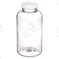 QORPAK Wide Mouth Bottle: PET, 950 mL, 32 fl oz, Closure Included, Colorless, 53-400, Polypropylene (MPN 243672). Key specifications — Brand: QORPAK; Graduated: No; Body Color: Colorless.