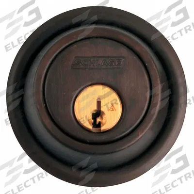 SCHLAGE Deadbolt Lock: Cylindrical, 1 7/8 in Door Thick - Max - Standard Cylindrical Deadbolts