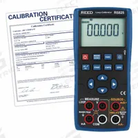 REED INSTRUMENTS Loop Calibrator: Loop Calibrators, Auto Sawtooth/Flashlight/Large Display, Included (MPN R5825-NIST). Key specifications — Includes: Batteries; Manufacturer Part Number: R5825-NIST; Brand: REED INSTRUMENTS; Calibration Certificate Type: NIST; Current Accuracy: +/-0.02% (DC); +/-0.05% (Current Output); Parameters Sourced: DC Current; Product Type: Loop Calibrator.