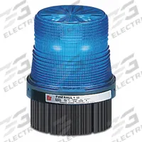 FEDERAL SIGNAL Warning Light: Blue, LED, 1/2 in NPT, 24V DC, 4 1/8 in Overall Dia, FB24ST-024B. Key specifications — Brand: FEDERAL SIGNAL; Lens Color: Blue; Mounting Location: Threaded Mount; Operating Voltage: 24V DC.