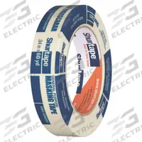 SHURTAPE Masking Tape: CP 105, Tan, 15/16 in Roll Wd, 60 1/8 yd Overall Roll Lg, 4.2 mil Thick (MPN 104466). Key specifications — Series: CP 105; Brand: SHURTAPE; Backing Material: Crepe Paper; For Location: Indoor; For Surface Type: Vinyl; Manufacturer Part Number: 104466.