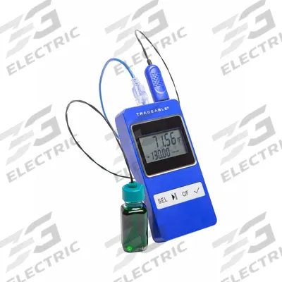 TRACEABLE Thermometers: -58°F to 140°F /-50°C to 60°C, ±0.18°F, Bottle, 10 ft Cable Lg - Thermometers with Data Logging