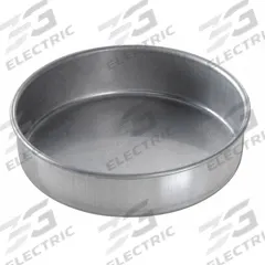CHICAGO METALLIC Round Cake Pan: Round Cake Pan Pan, Aluminized Steel, Glazed, 6 in Overall Dia (MPN 46155). Key specifications — Bead Closure: Closed Bead; Coating: Glazed; Pan Style: Round Cake Pan; Perforation: Solid; Brand: CHICAGO METALLIC; Color: Silver; Material: Aluminized Steel; NSF Certified: No.