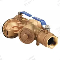 WILKINS Reduced Pressure Zone Backflow Preventer: 975XL, Std Configuration, Bronze, FNPT, Ball Valve (MPN 114-975XL). Key specifications — Shut-Off Valve Type: Ball Valve; Connection Type: FNPT.