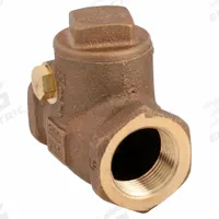 MILWAUKEE VALVE Low Lead Swing Check Valve: Swing, Inline Valve Body, 3/4 in Pipe Size, FNPT x FNPT (MPN UP509-3/4). Key specifications — Brand: MILWAUKEE VALVE.